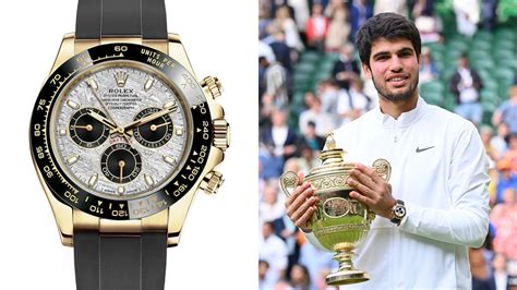 carlos alcaraz rolex daytona|carlos alcaraz wimbledon watch.